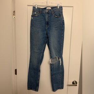 Abercrombie & Fitch The ‘90s Slim Straight Ultra High Rise Jeans Size 29 *CURVE*